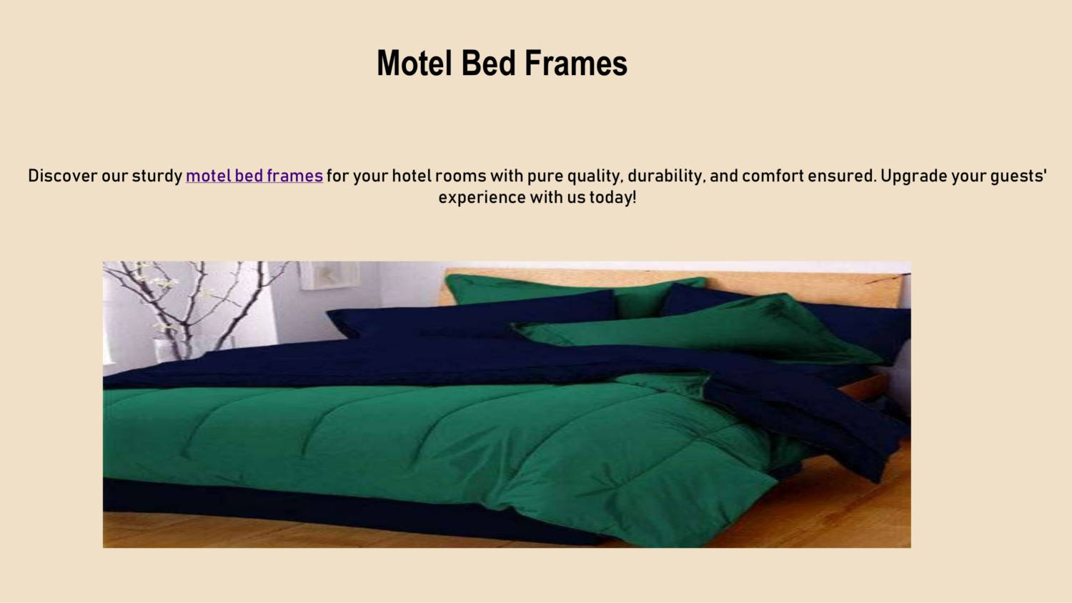 Motel Bed Frames
