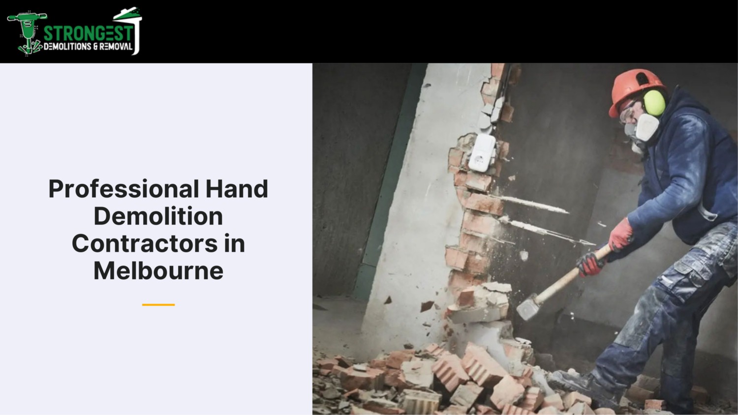 Professional Hand Demolition Contractors in Melbourne
