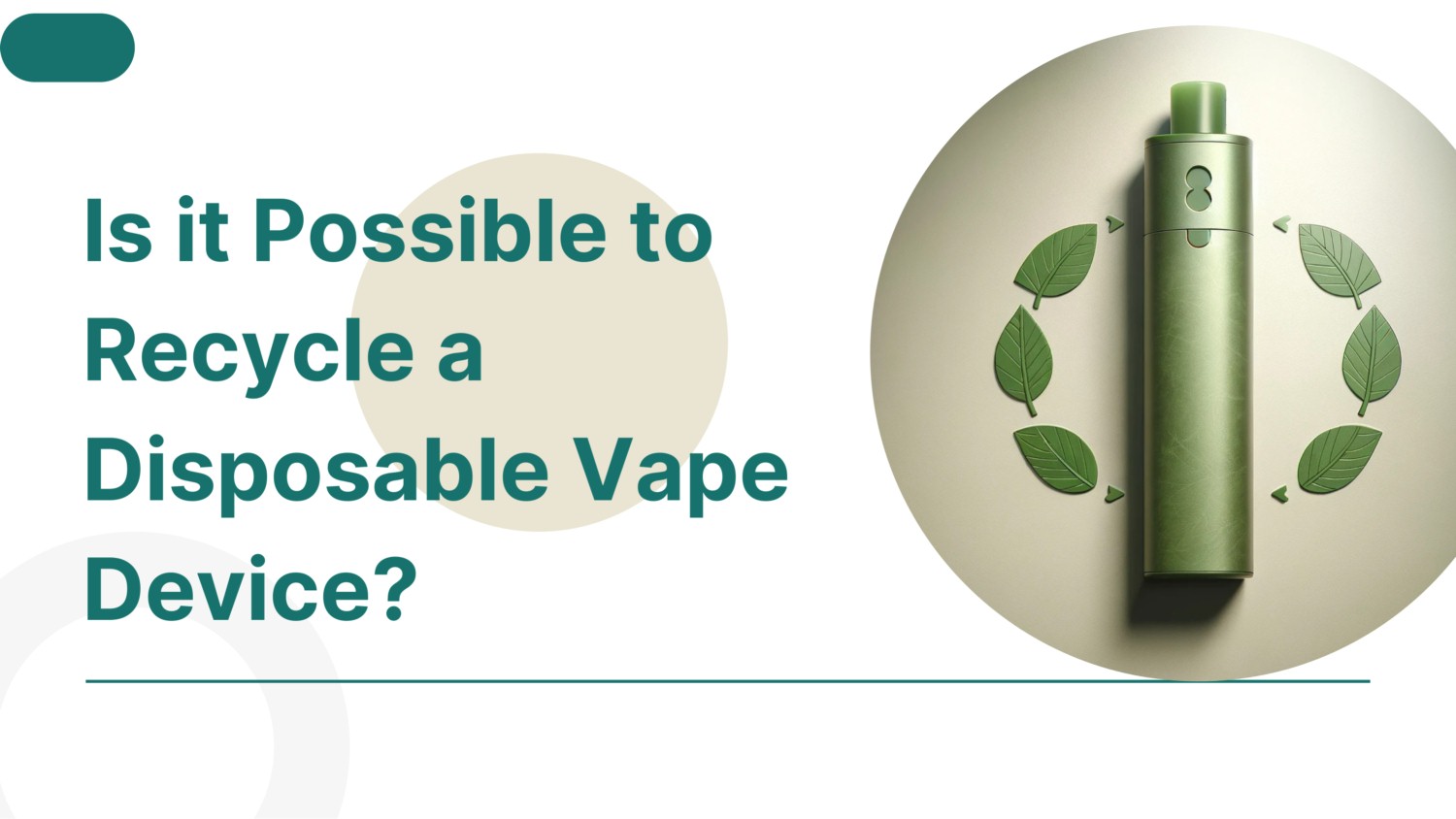 Is it Possible to Recycle a Disposable Vape Device
